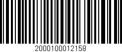 Código de barras (EAN, GTIN, SKU, ISBN): '2000100012158'