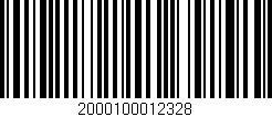 Código de barras (EAN, GTIN, SKU, ISBN): '2000100012328'