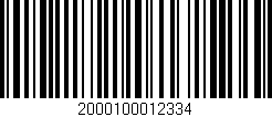 Código de barras (EAN, GTIN, SKU, ISBN): '2000100012334'