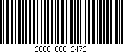Código de barras (EAN, GTIN, SKU, ISBN): '2000100012472'