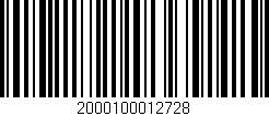 Código de barras (EAN, GTIN, SKU, ISBN): '2000100012728'
