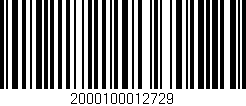 Código de barras (EAN, GTIN, SKU, ISBN): '2000100012729'
