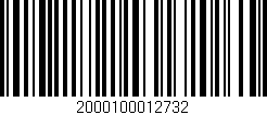 Código de barras (EAN, GTIN, SKU, ISBN): '2000100012732'