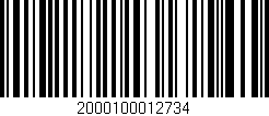 Código de barras (EAN, GTIN, SKU, ISBN): '2000100012734'
