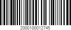 Código de barras (EAN, GTIN, SKU, ISBN): '2000100012745'