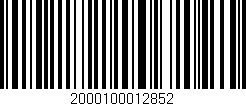 Código de barras (EAN, GTIN, SKU, ISBN): '2000100012852'