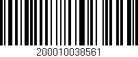 Código de barras (EAN, GTIN, SKU, ISBN): '200010038561'