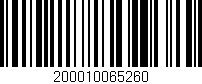 Código de barras (EAN, GTIN, SKU, ISBN): '200010065260'