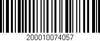 Código de barras (EAN, GTIN, SKU, ISBN): '200010074057'