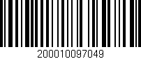 Código de barras (EAN, GTIN, SKU, ISBN): '200010097049'