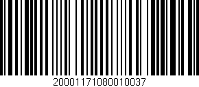 Código de barras (EAN, GTIN, SKU, ISBN): '20001171080010037'