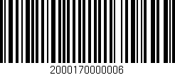 Código de barras (EAN, GTIN, SKU, ISBN): '2000170000006'