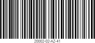 Código de barras (EAN, GTIN, SKU, ISBN): '20002-02-AZ-41'