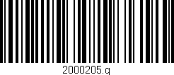 Código de barras (EAN, GTIN, SKU, ISBN): '2000205.g'