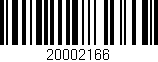 Código de barras (EAN, GTIN, SKU, ISBN): '20002166'