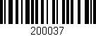 Código de barras (EAN, GTIN, SKU, ISBN): '200037'