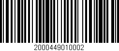Código de barras (EAN, GTIN, SKU, ISBN): '2000449010002'