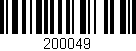 Código de barras (EAN, GTIN, SKU, ISBN): '200049'