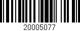 Código de barras (EAN, GTIN, SKU, ISBN): '20005077'