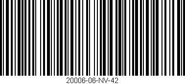 Código de barras (EAN, GTIN, SKU, ISBN): '20006-06-NV-42'