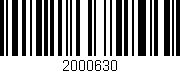 Código de barras (EAN, GTIN, SKU, ISBN): '2000630'