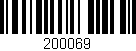 Código de barras (EAN, GTIN, SKU, ISBN): '200069'