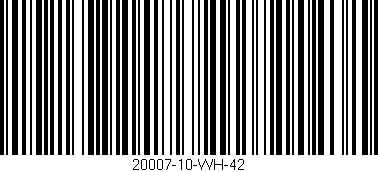 Código de barras (EAN, GTIN, SKU, ISBN): '20007-10-WH-42'