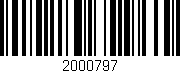 Código de barras (EAN, GTIN, SKU, ISBN): '2000797'