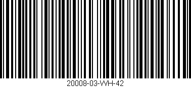 Código de barras (EAN, GTIN, SKU, ISBN): '20008-03-WH-42'