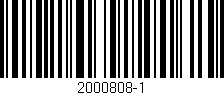 Código de barras (EAN, GTIN, SKU, ISBN): '2000808-1'