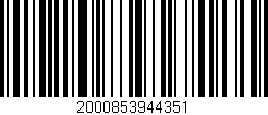 Código de barras (EAN, GTIN, SKU, ISBN): '2000853944351'