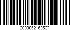 Código de barras (EAN, GTIN, SKU, ISBN): '2000862160537'