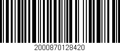 Código de barras (EAN, GTIN, SKU, ISBN): '2000870128420'