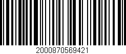 Código de barras (EAN, GTIN, SKU, ISBN): '2000870569421'