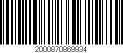 Código de barras (EAN, GTIN, SKU, ISBN): '2000870869934'