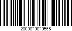Código de barras (EAN, GTIN, SKU, ISBN): '2000870870565'