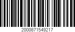 Código de barras (EAN, GTIN, SKU, ISBN): '2000871549217'