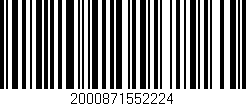 Código de barras (EAN, GTIN, SKU, ISBN): '2000871552224'