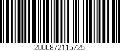 Código de barras (EAN, GTIN, SKU, ISBN): '2000872115725'