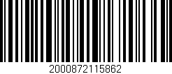 Código de barras (EAN, GTIN, SKU, ISBN): '2000872115862'