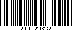 Código de barras (EAN, GTIN, SKU, ISBN): '2000872116142'