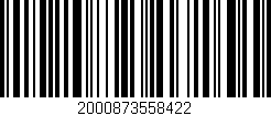 Código de barras (EAN, GTIN, SKU, ISBN): '2000873558422'