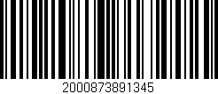 Código de barras (EAN, GTIN, SKU, ISBN): '2000873891345'