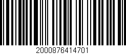 Código de barras (EAN, GTIN, SKU, ISBN): '2000876414701'