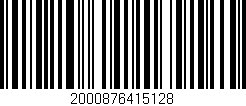 Código de barras (EAN, GTIN, SKU, ISBN): '2000876415128'