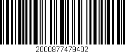 Código de barras (EAN, GTIN, SKU, ISBN): '2000877479402'