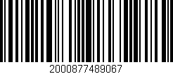 Código de barras (EAN, GTIN, SKU, ISBN): '2000877489067'