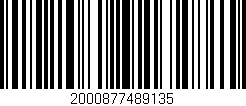 Código de barras (EAN, GTIN, SKU, ISBN): '2000877489135'