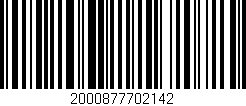 Código de barras (EAN, GTIN, SKU, ISBN): '2000877702142'