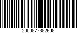 Código de barras (EAN, GTIN, SKU, ISBN): '2000877882608'